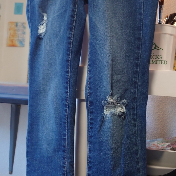 Aeropostale High Rise Jeggings, distressed gently used size 2 short - Picture 5 of 7